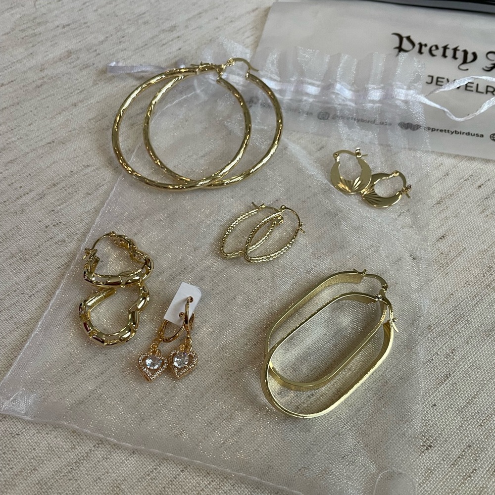 Brand new Pretty Bird Jewelry earring bundle (6 pairs)